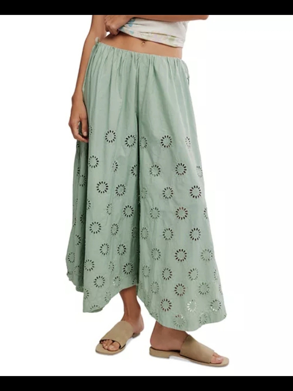 Free People Sweet Serenade Wide Leg Pants 2 $198 - Picture 7 of 11